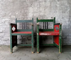Pamono Dutch Childrens Chairs by Egbert Reitsma, 1920s, Set of 3><noscript><img width=
