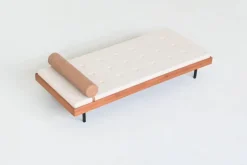 Pamono Dutch Daybed in Teak with Metal and Wool, 1960><noscript><img width=