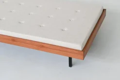 Pamono Dutch Daybed in Teak with Metal and Wool, 1960><noscript><img width=