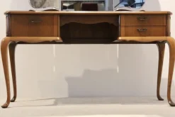 Pamono Dutch Mahogany Dressing Table with Mirror, 1950s