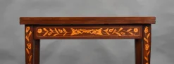 Pamono Dutch Marquetry Card Table, 1840s><noscript><img width=
