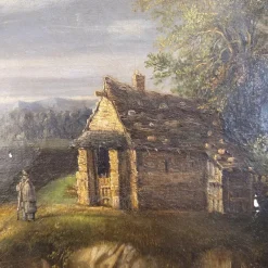 Pamono Dutch School Artist, Military Off the Coast, 19th Century, Oil on Canvas><noscript><img width=