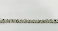 Pamono Dutch Silver Bracelet with Prince of Wales Link, 1970s><noscript><img width=