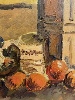 New Pamono E. Cappello, Still Life, 20th Century, Oil Painting on Canvas, Framed