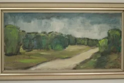 Clearance Pamono E. Karlsson, Path, 1960s, Oil on Canvas, Framed