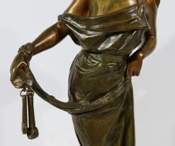 Pamono E. Villanis, Talisman, Early 20th Century, Bronze><noscript><img width=