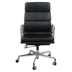 Pamono EA-219 Desk Chair in Leather by Charles Eames for Vitra> Office Chairs