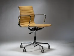 Hot Pamono EA117 Desk Chair in Tan Leather by Charles & Ray Eames for Vitra, Switzerland, 1990s