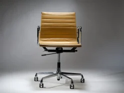 Hot Pamono EA117 Desk Chair in Tan Leather by Charles & Ray Eames for Vitra, Switzerland, 1990s