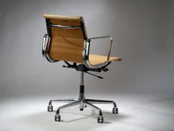 Hot Pamono EA117 Desk Chair in Tan Leather by Charles & Ray Eames for Vitra, Switzerland, 1990s
