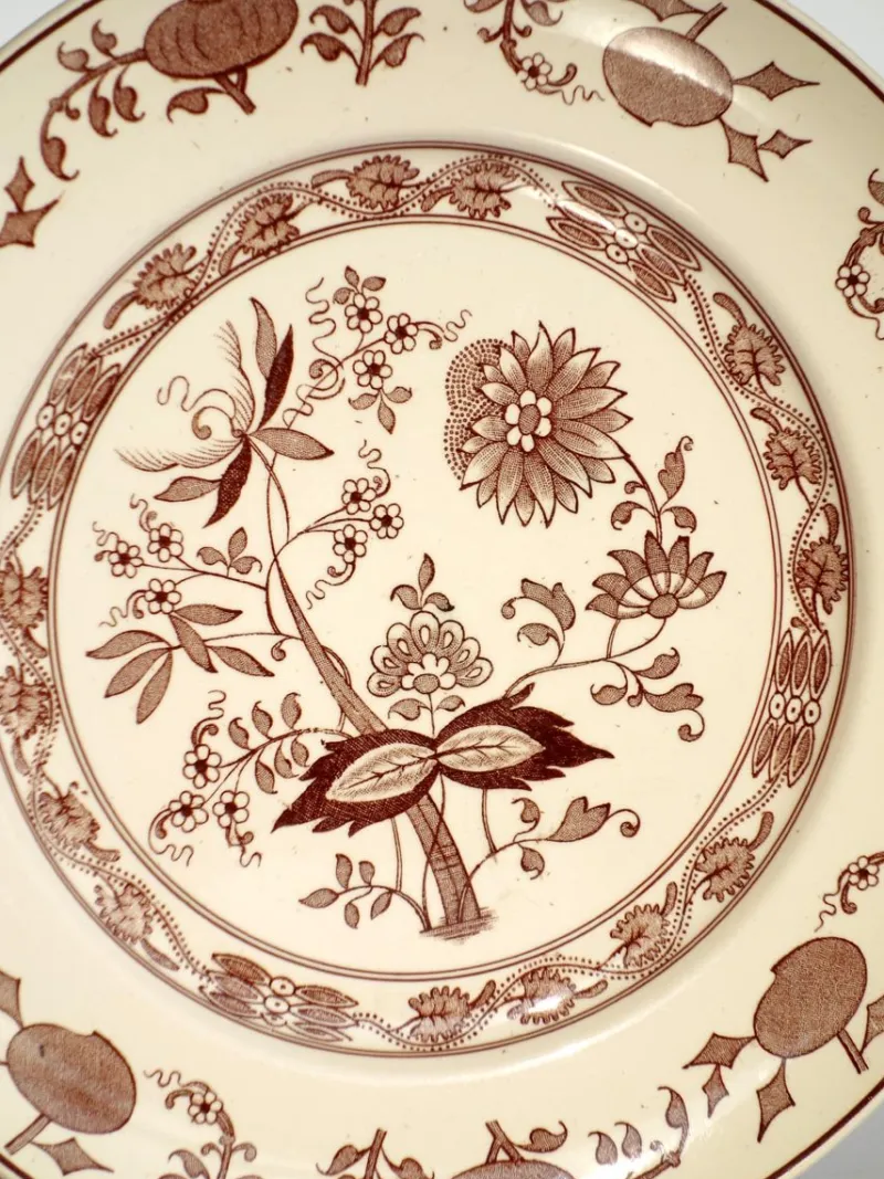 Outlet Pamono Early Chinese Decor Plates from San Richard Society (Ginori), 1890s, Set of 13