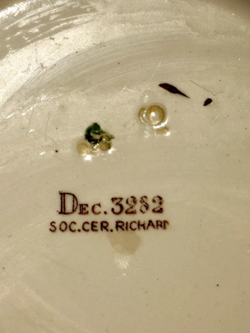 Outlet Pamono Early Chinese Decor Plates from San Richard Society (Ginori), 1890s, Set of 13