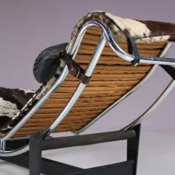 Pamono Early LC4 Chaise Longue by Le Corbusier, Pierre Jeanneret, and Charlotte Perriand, France, 1930s