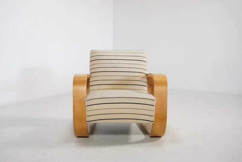 New Pamono Early Model 400 Tank Lounge Chair by Alvar Aalto for Artek, Finland, 1960s
