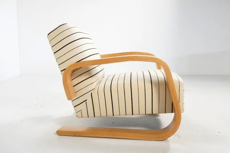 New Pamono Early Model 400 Tank Lounge Chair by Alvar Aalto for Artek, Finland, 1960s