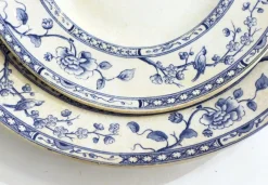 Pamono Early 20th Century Creil Montereau Dishes, France, 1890s, Set of 2> Serving Dishes