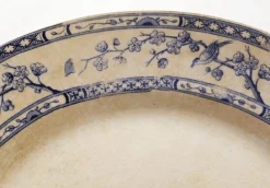 Pamono Early 20th Century Creil Montereau Dishes, France, 1890s, Set of 2><noscript><img width=