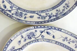 Pamono Early 20th Century Creil Montereau Dishes, France, 1890s, Set of 2><noscript><img width=
