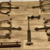 Pamono Early 19th Century Double Castle Door Hinges, Set of 11> Architectural Elements