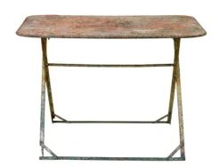 Pamono Early 20th Century Folding Garden Table, 1920s><noscript><img width=