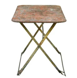 Pamono Early 20th Century Folding Garden Table, 1920s><noscript><img width=