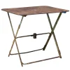 Pamono Early 20th Century French Folding Metal Garden Table, 1920