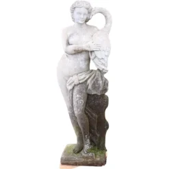 Pamono Early 20th Century Leda and the Swan Garden Statue> Garden Accessories
