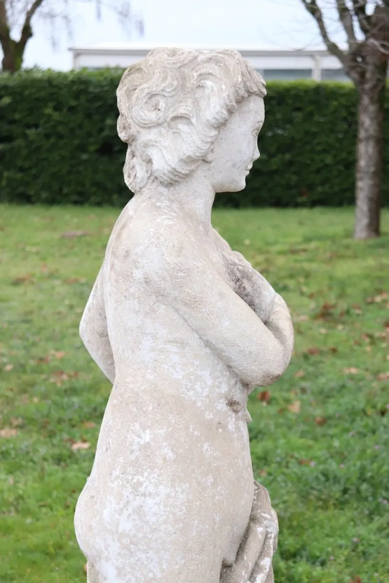 Pamono Early 20th Century Leda and the Swan Garden Statue> Garden Accessories