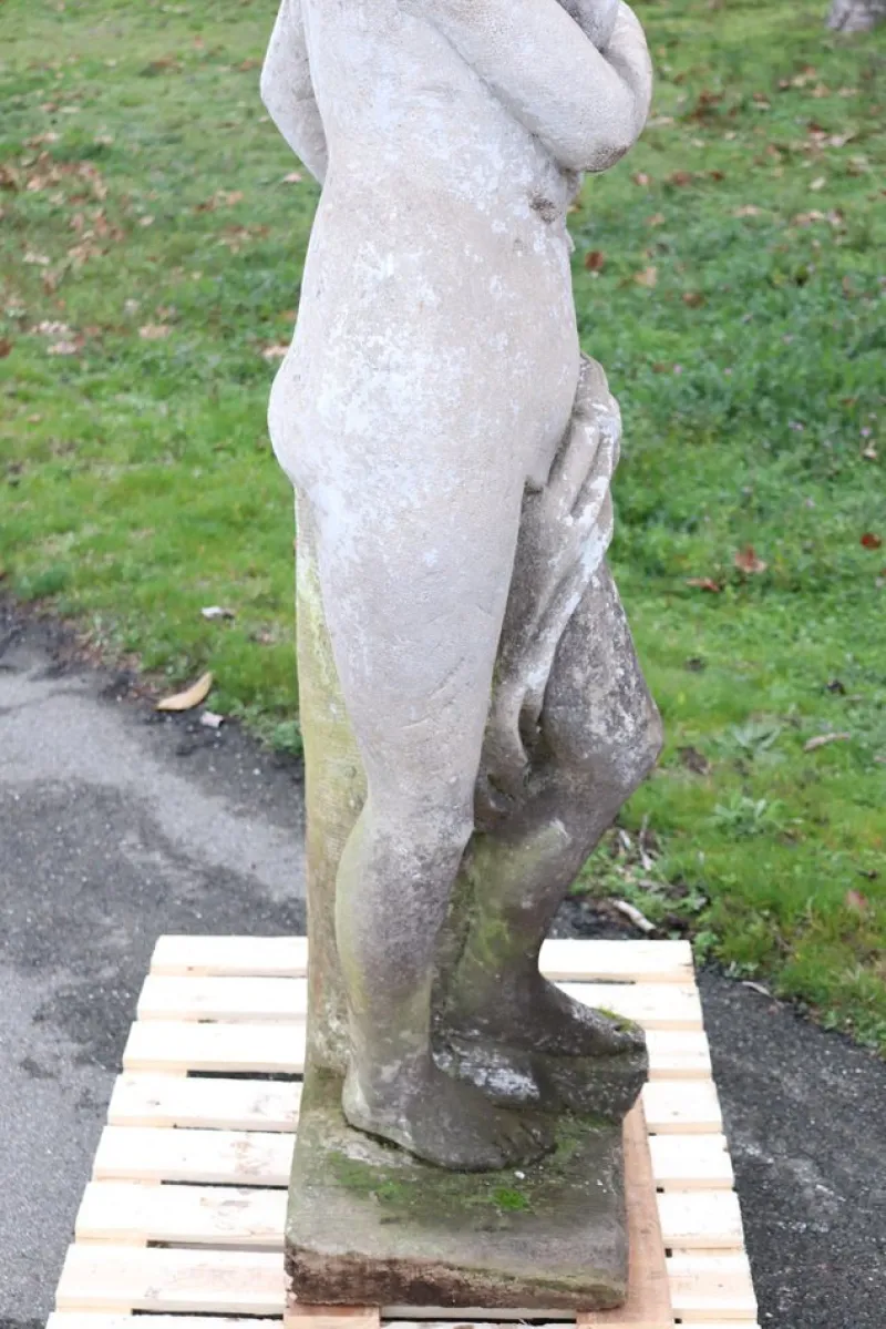 Pamono Early 20th Century Leda and the Swan Garden Statue> Garden Accessories