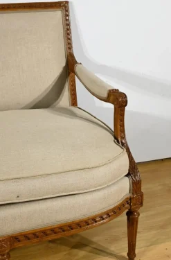 Pamono Early 19th Century Louis XVI Stained Beech Bench><noscript><img width=