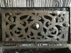 Pamono Early 17th Century Medieval Handcrafted Black Iron Coffer or Box, 1610><noscript><img width=