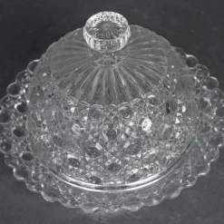 Pamono Early 20th Century Napoleon III Crystal Butter Dish from Baccarat><noscript><img width=