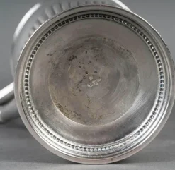 Pamono Early 20th Century Napoleon III Silver-Plated Decanter><noscript><img width=