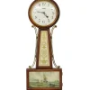 Pamono Early 20th Century New Haven Banjo Wall Clock, 1890s> Clocks
