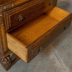 Pamono Early 20th Century Oak Writing Secretaire