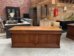 Pamono Early 20th Century Solid Oak Counter><noscript><img width=