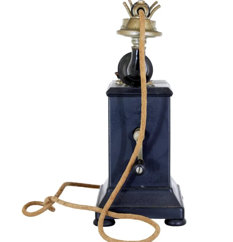 Pamono Early 20th Century Swedish Metal Telephone by Rikstelefon, 1890s> Electronics