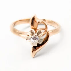 Pamono Earrings and Ring with White Stones, Set of 3><noscript><img width=