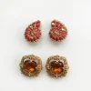 Pamono Earrings by Valentino, 1980s, Set of 4