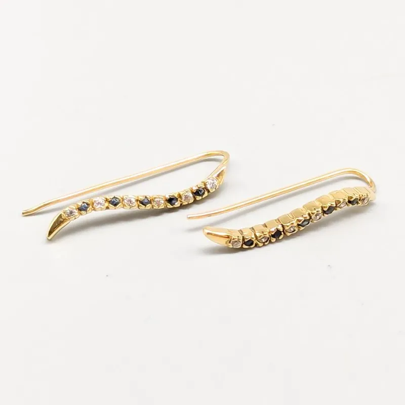 Pamono Earrings in 18 Karat Gold with Stones, Set of 2> Earrings