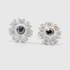 Pamono Earrings in 18 Karat White Gold with Stones, Set of 2> Earrings