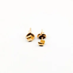 Hot Pamono Earrings in Gold, Set of 2
