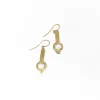 Pamono Earrings in Gold, Set of 2
