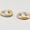 Pamono Earrings in Multicolored Gold, Set of 2> Earrings