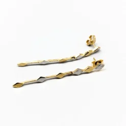 Pamono Earrings in Multicolored Gold, Set of 2