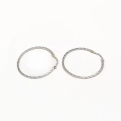 Pamono Earrings in White Gold, Set of 2> Earrings
