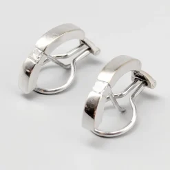 Pamono Earrings in White Gold with Princess Cut Diamonds, Set of 2> Earrings