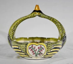 Hot Pamono Earthenware Basket from Henriot Quimper
