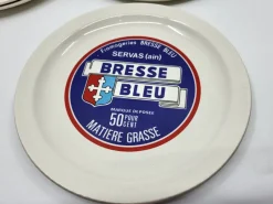 Hot Pamono Earthenware Cheese Plates from Saint Amand, France, 1970s, Set of 6
