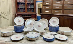 Pamono Earthenware Dinner Service from Salins Les Bains, Set of 72> Dinnerware Accessories